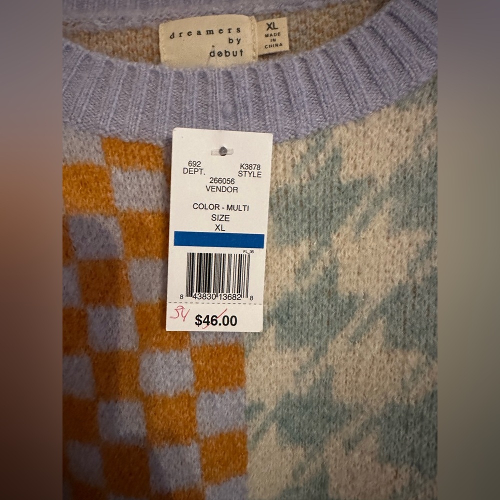 Patterned Multicolor Sweater - Picture 2 of 4